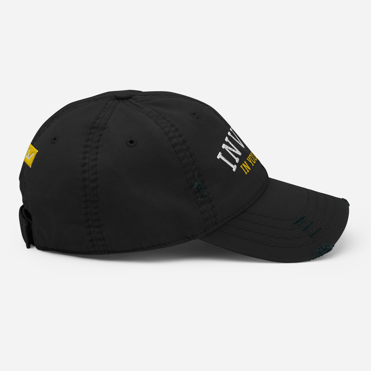 INVEST IN YOURSELF- Distressed Dad Hat