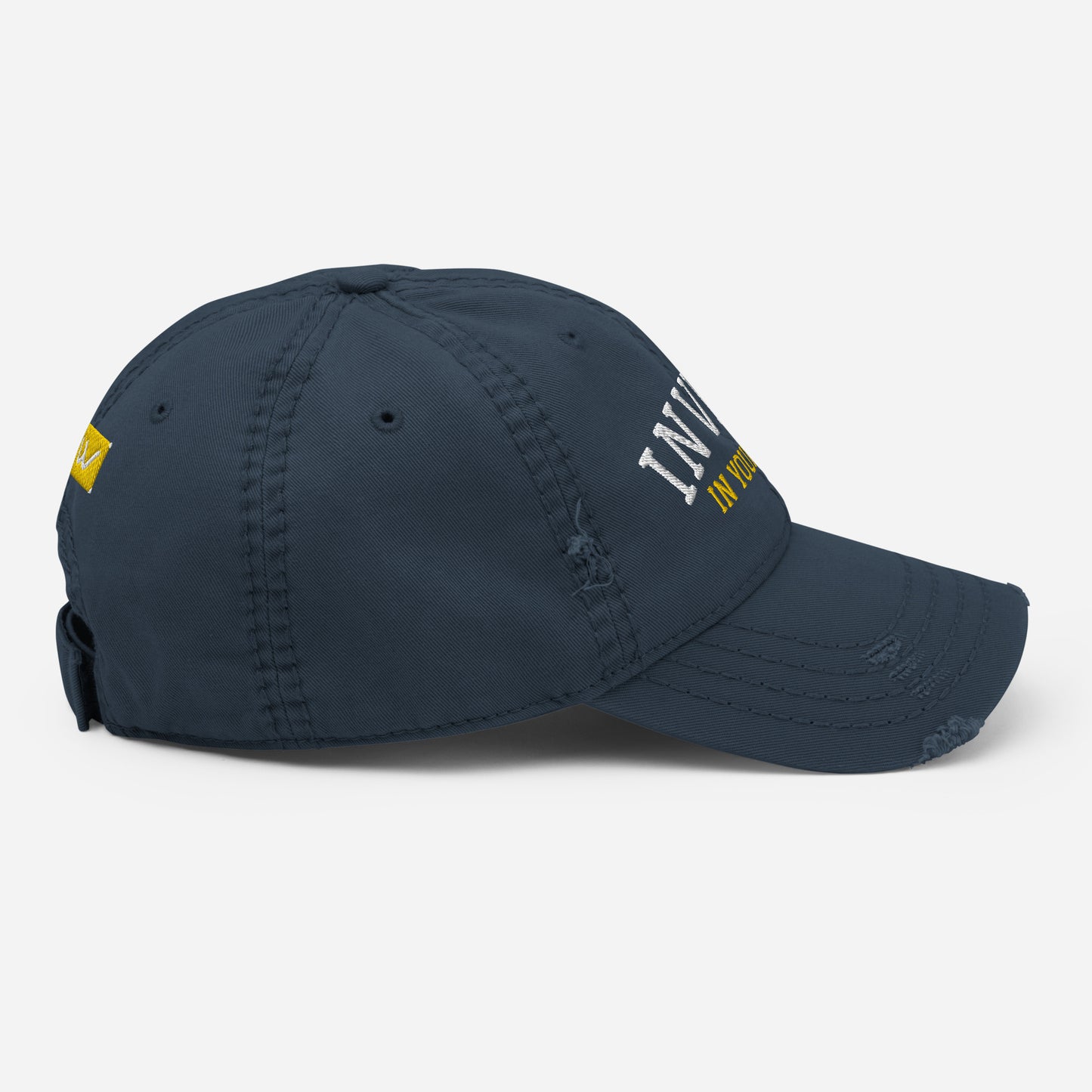 INVEST IN YOURSELF- Distressed Dad Hat
