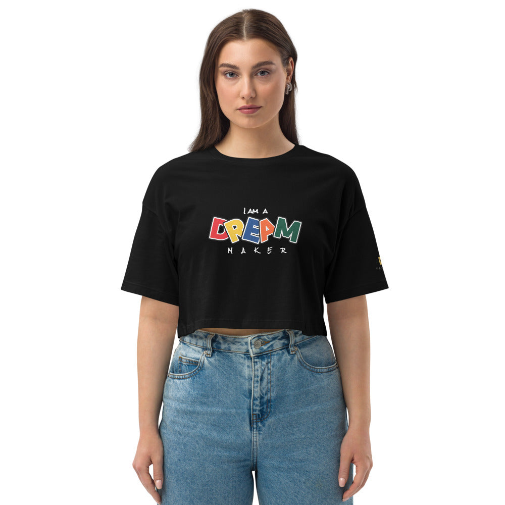 DREAM MAKER - CL- Loose drop shoulder crop top