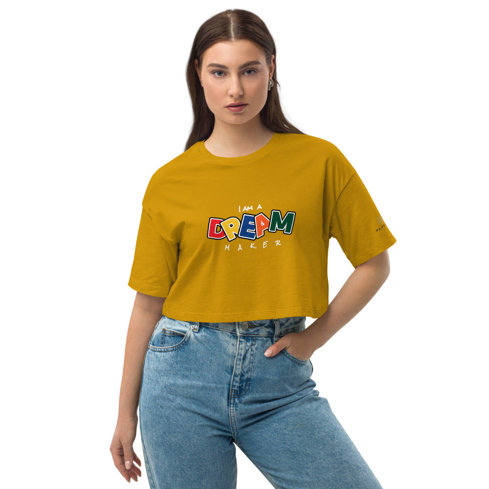 DREAM MAKER - CL- Loose drop shoulder crop top