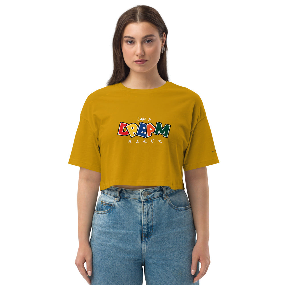 DREAM MAKER - CL- Loose drop shoulder crop top