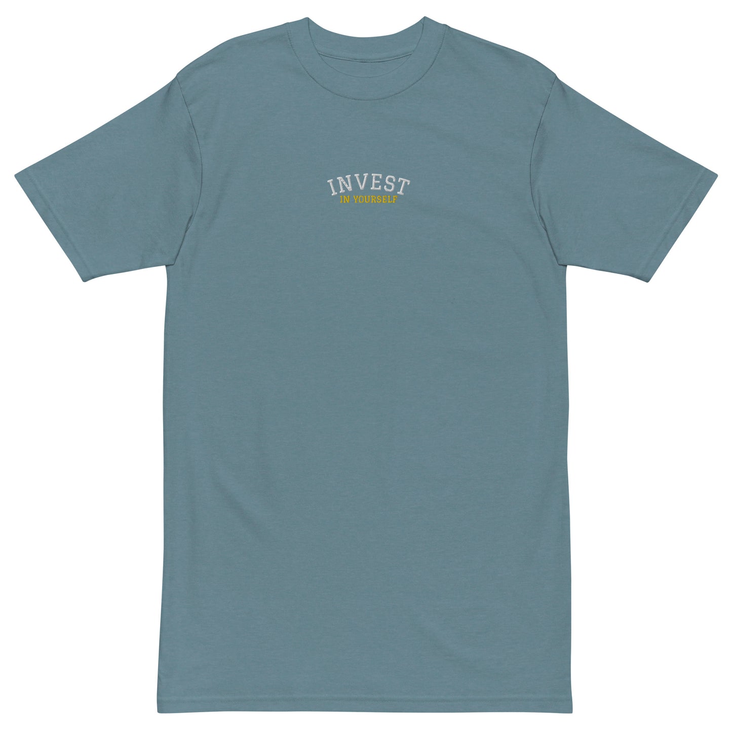 INVEST IN YOURSELF - Men’s premium heavyweight tee