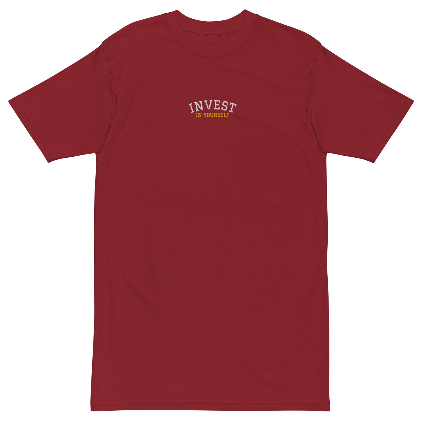 INVEST IN YOURSELF - Men’s premium heavyweight tee