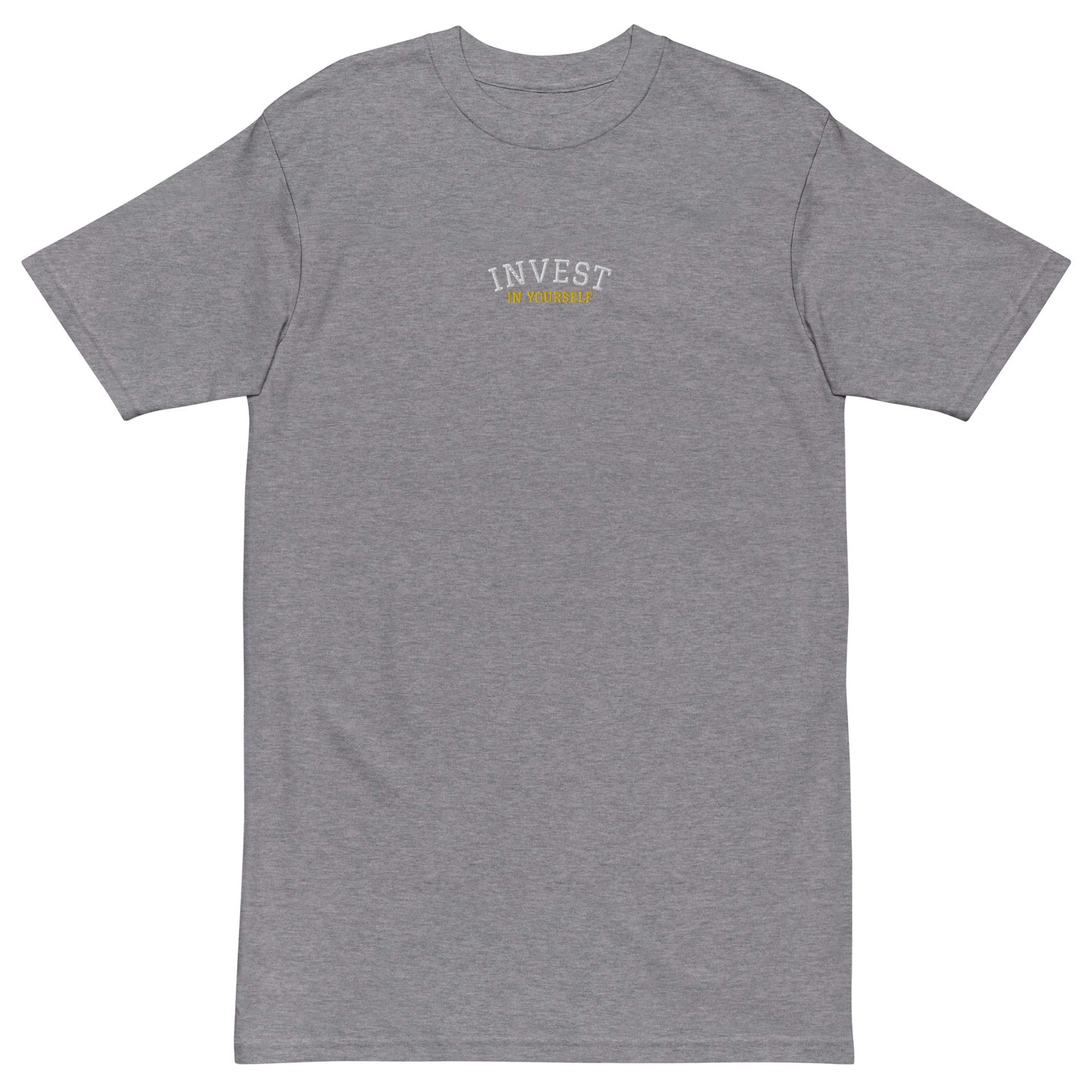 INVEST IN YOURSELF - Men’s premium heavyweight tee