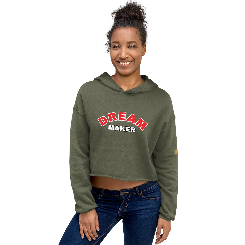 DREAM MAKER - curv- Crop Hoodie