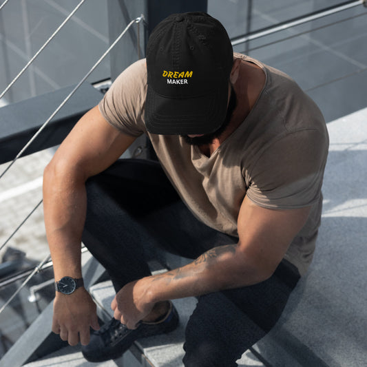 DREAM MAKER - Distressed Dad Hat