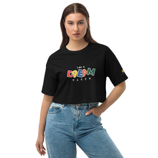 DREAM MAKER - CL- Loose drop shoulder crop top