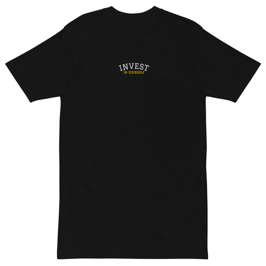 INVEST IN YOURSELF - Men’s premium heavyweight tee