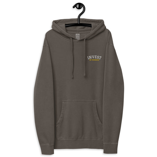 INVEST IN YOURSELF - Unisex pigment-dyed hoodie